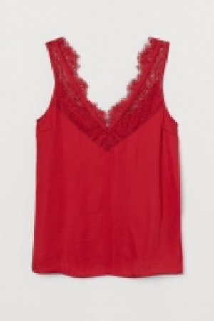 Satin top with lace 9.99 €