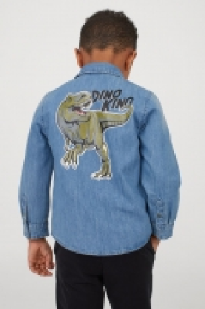 HM  Printed denim shirt
