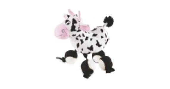 Aldi  Cow Plush Ball Feet Dog Toy Toy