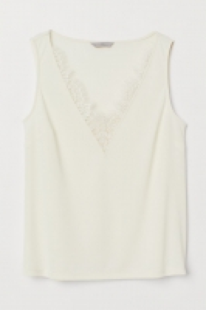 V-neck top with lace 12.99 €