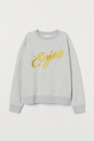 HM  Text-motif sweatshirt