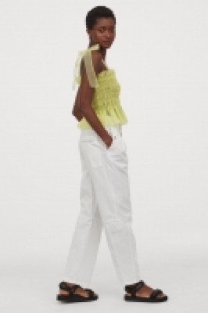 HM  Smocked tulle top