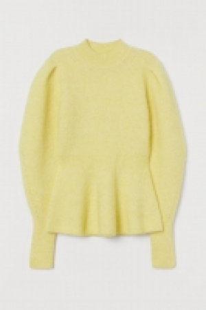 HM  Wool-blend peplum jumper