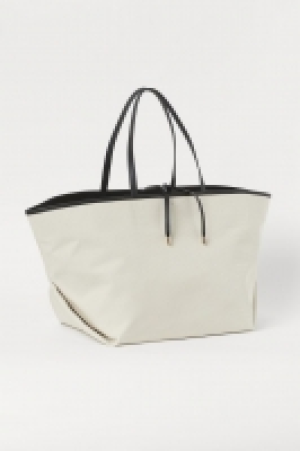 HM  Oversized canvas shopper