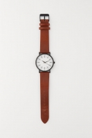 HM  Watch with a leather strap