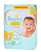 Dunnes Stores  Pampers Premium Protection Jumbo Size 2: 68 Nappies