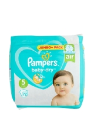 Pampers Baby Dry Jumbo Plus Size: 5 - 72 Nappies 8.33 €