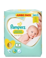 Dunnes Stores  Pampers Premium Protection Jumbo Size 1: 72 Nappies