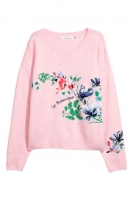 HM  Knitted jumper with embroidery