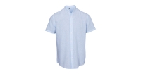 Aldi  Light Blue Mens Linen Blend Shirt