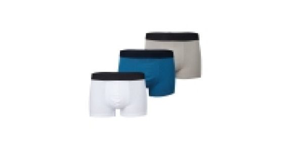 Mens White/Grey/Blue Hipsters 3 Pk