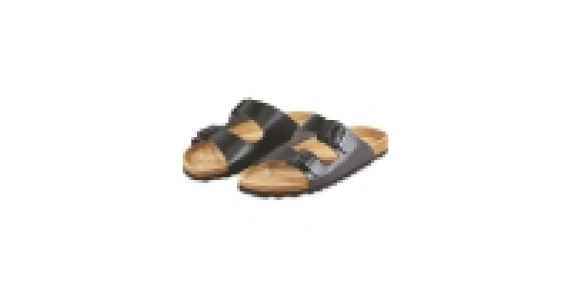 Avenue Mens Black Footbed Sandals