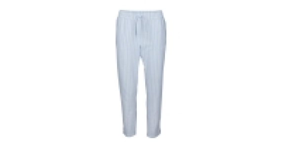 Ladies Blue Linen Blend Trousers