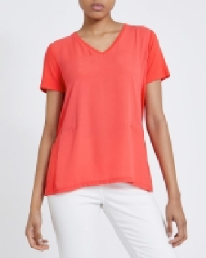 Short-Sleeved Woven Front Top 3.00 €