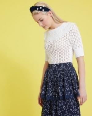 Dunnes Stores  Savida Lace Collar Jumper