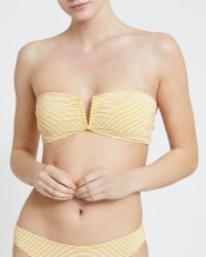 Textured Bandeau Bikini Top