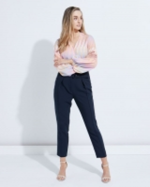 Lennon Courtney at Dunnes Stores Navy Centre Seam Trousers