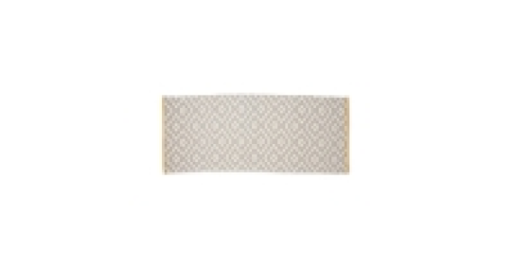 Grey And Yellow Wool Rich Runner