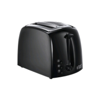 Joyces  Russell Hobbs Textures Black 2 Slice Toaster 21641