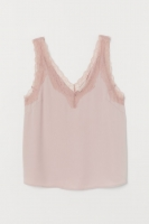 HM  Satin top with lace