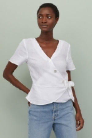 Linen wrapover blouse 12.99 €
