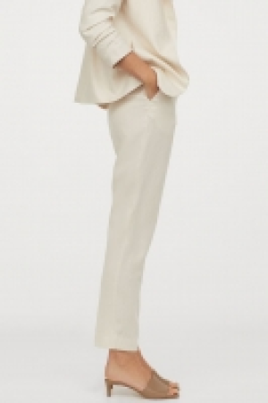Linen-blend cigarette trousers 19.99 €