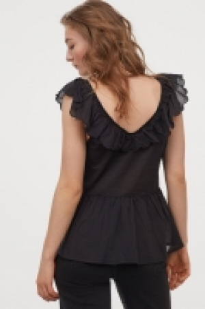 Flounce-trimmed cotton top 12.99 €