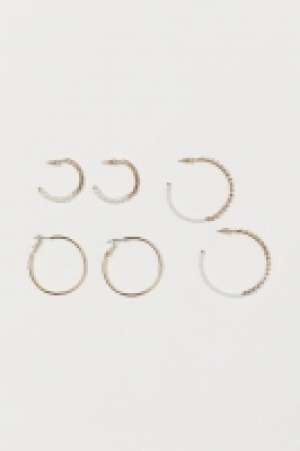 3 pairs hoop earrings 2.49 €