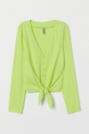 Tie-front V-neck blouse 9.99 €