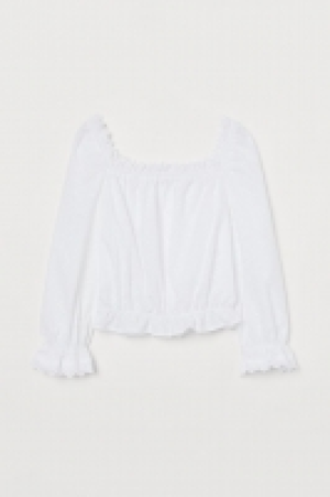 HM  Blouse with broderie anglaise