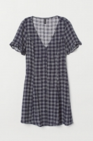 HM  V-neck viscose dress