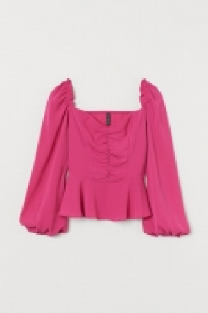 HM  Frilled crêpe blouse