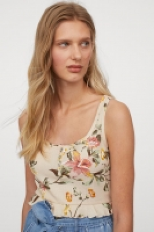 HM  Waffled jersey top