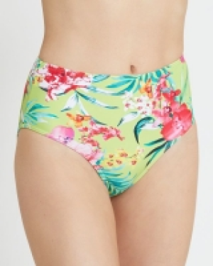 Tropical Hi Waist Bikini Bottoms