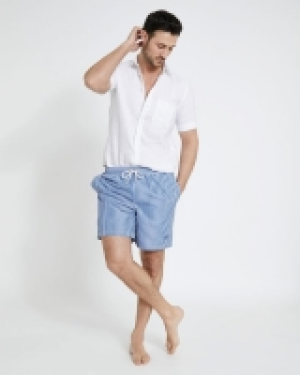 Paul Costelloe Living Seersucker Stripe Swim Shorts