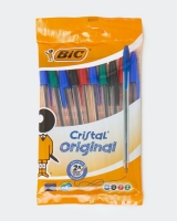 Dunnes Stores  Bic Cristal Medium P10 Assorted Pens