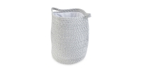 Aldi  Grey Rope Style Laundry Basket