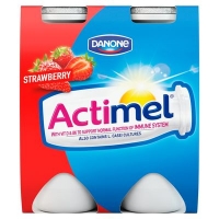 Centra  Danone Actimel Strawberry 4 Pack 100g