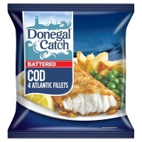 Centra  Donegal Catch Battered Cod 4 Pack 429g