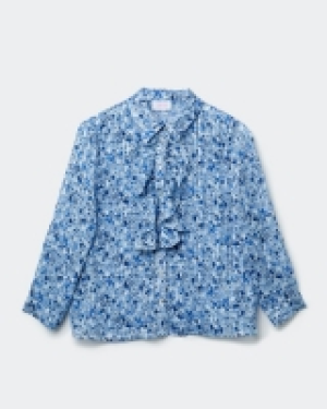 Savida Floral Lurex Print Blouse