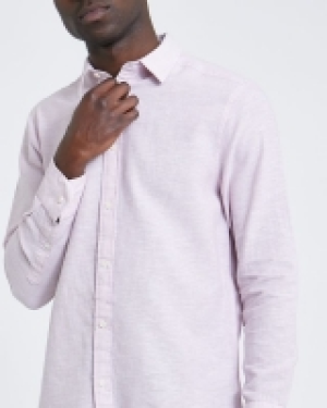 Regular Fit Long-Sleeved Linen Blend Solid Shirt 5.00 €