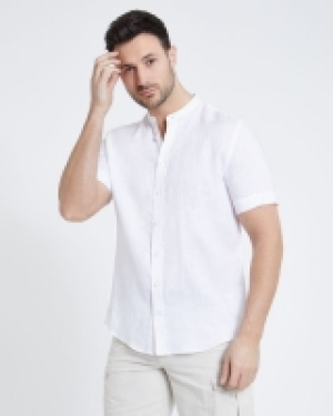 Paul Costelloe Living Regular Fit White Short-Sleeved Granda