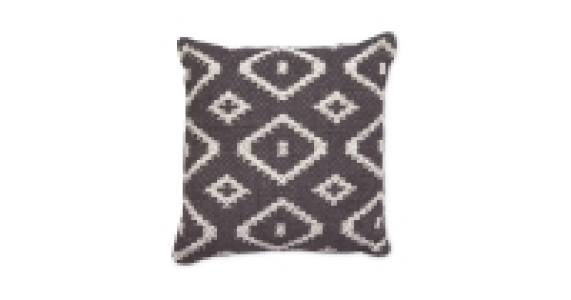 Charcoal Diamond Cushion