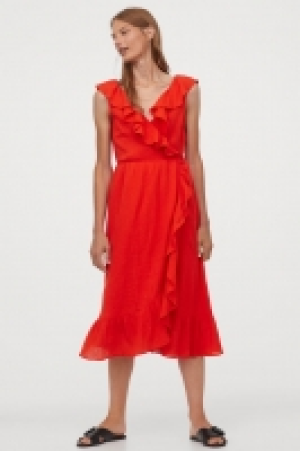Flounce-trimmed cotton dress 25.00 €