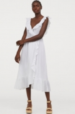 Flounce-trimmed cotton dress 45.00 €