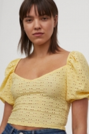 Puff-sleeved jersey top 7.00 €