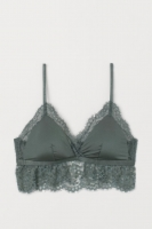 Padded microfibre/lace bra 7.00 €