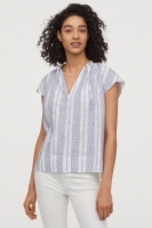 HM  Tie-collar cotton blouse