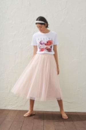 HM  Spotted tulle skirt