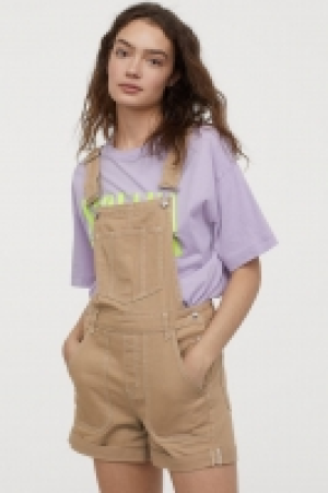 HM  Twill dungaree shorts